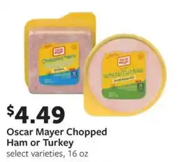 Fareway Oscar Mayer Chopped Ham or Turkey offer