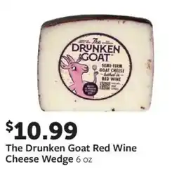 Fareway The Drunken Goat Red Wine Cheese Wedge offer