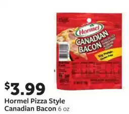 Fareway Hormel pizza style canadian bacon offer