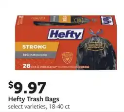 Fareway Hefty Trash Bags offer
