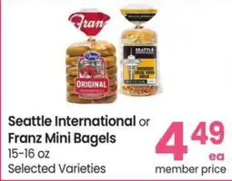 Safeway Seattle International or Franz Mini Bagels offer