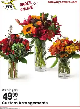 Safeway Safewayflowers.com Custom Arrangements offer