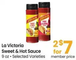 Safeway La Victoria Sweet & Hot Sauce offer