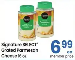 Safeway Signature SELECT Grated Parmesan Cheese offer