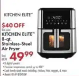 Boscov's Kitchen Elite 8-qt. Stainless-Steel Air Fryer offer