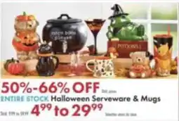 Boscov's Halloween Serveware & Mugs offer