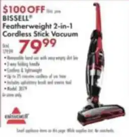 Boscov's Bissell Featherweight 2-in-1 Cordless Stick Vacuum offer