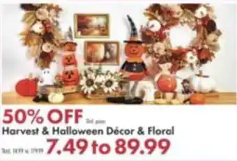 Boscov's Harvest & Halloween Decor & Floral offer