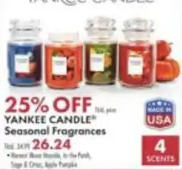 Boscov's Yankee Candle Seasonal Fragrances offer