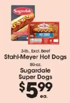 Price Rite Stahl-Meyer Hot Dogs offer