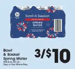 Price Rite Bowl & Basket Spring Water offer