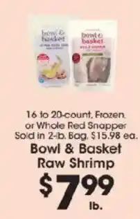 Price Rite Bowl & Basket Raw Shrimp offer