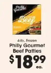 Price Rite Philly Gourmet Beef Patties offer