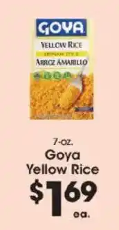 Price Rite Goya yellow rice offer