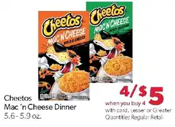 Family Fresh Market Cheetos Mac 'n Cheese Dinner offer