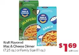 Family Fresh Market Kraft Flavored Mac & Cheese Dinner offer