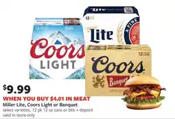Fareway Miller Lite, Coors Light or Banquet offer