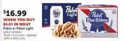 Fareway Pabst or Pabst Light offer