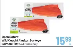 Safeway Open Nature Wild Caught Alaskan Sockeye Salmon Fillet offer