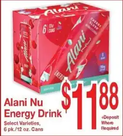 Super Saver Alani Nu Energy Drink offer