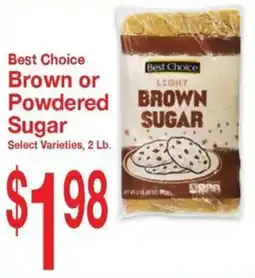 Super Saver Best Choice Brown or Powdered Sugar offer
