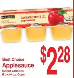 Super Saver Best Choice Applesauce offer