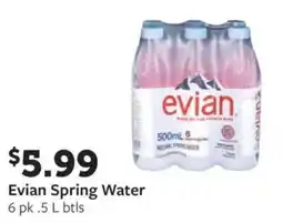 Fareway Evian Spring Water offer