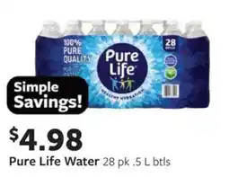 Fareway Pure Life Water offer