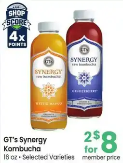 Safeway Gt's Synergy Kombucha offer