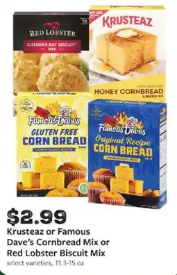 Fareway Krusteaz or Famous Dave's Cornbread Mix or Red Lobster Biscuit Mix offer