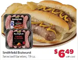 Family Fresh Market Smithfield Bratwurst offer