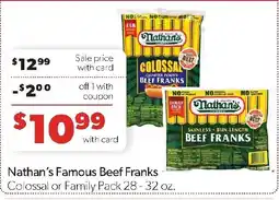 Family Fresh Market Nathan's Famous Beef Franks offer