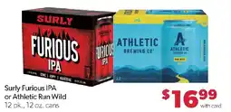 Family Fresh Market Surly Furious Ipa or Athletic Run Wild offer