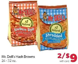 Family Fresh Market Mr. Dell's Hash Browns offer