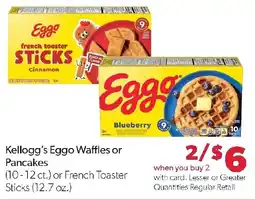 Family Fresh Market Kellogg's Eggo Waffles or Pancakes or French Toaster Sticks offer