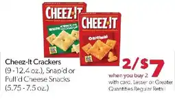 Family Fresh Market Cheez-It Crackers offer