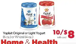 Family Fresh Market Yoplait Original or Light Yogurt offer