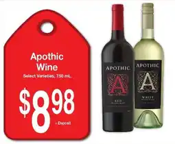 Super Saver Apothic Wine offer