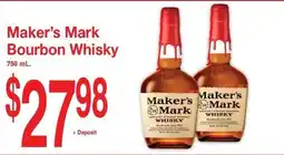 Super Saver Maker's Mark Bourbon Whisky offer