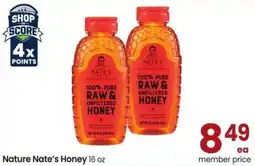 Safeway Nature Nate's Honey offer