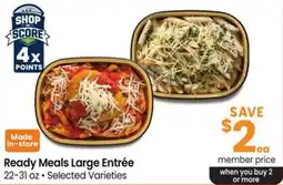 Safeway Ready Meals Large Entrée offer