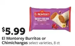Fareway El Monterey Burritos or Chimichangas offer