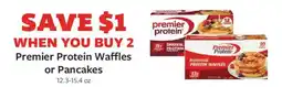 Fareway Premier Protein Waffles or Pancakes offer