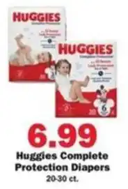 Schnucks Huggies Complete Protection Diapers offer