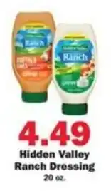 Schnucks Hidden Valley Ranch Dressing offer