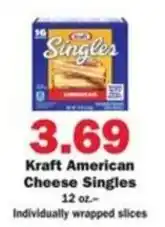 Schnucks Kraft American Cheese Singles offer