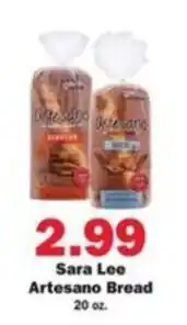 Schnucks Sara Lee Artesano Bread offer