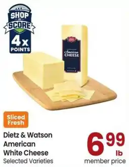 Safeway Dietz & Watson American White Cheese offer