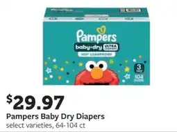 Fareway Pampers baby dry diapers offer