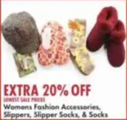 Boscov's Womens Fashion Accessories, Slippers, Slipper Socks, & Socks offer